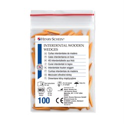 HS-5722673 - Henry Schein Wooden Wedges Peach box of 100 pcs